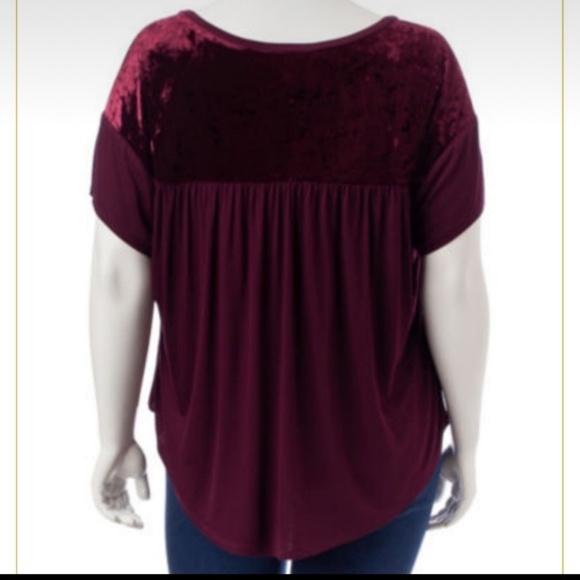 SELF ESTEEM mixed media velvet top & choker necklace - Picture 8 of 8